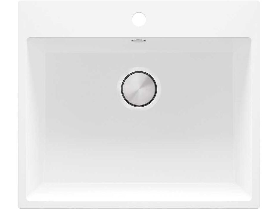 ТОП КОМБИНАЦИЯ – Бяла гранитна мивка + медни аксесоари