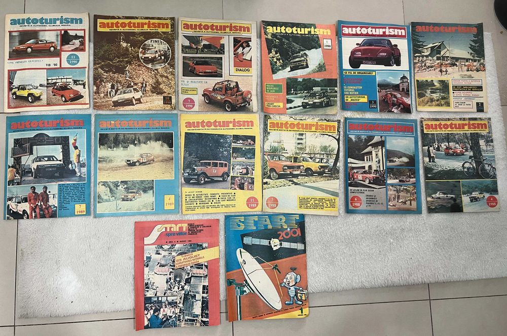 Lot reviste Autoturism anii 1988 1989 1990 colectie