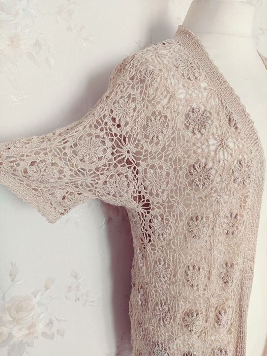 Cardigan croșetat manual