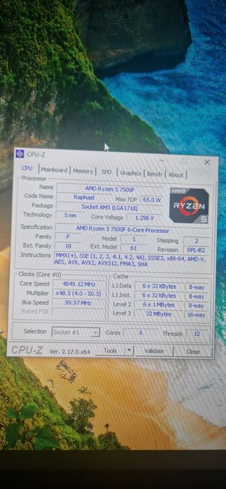 Ryzen 5 7500f AM5 6cores/12Threads