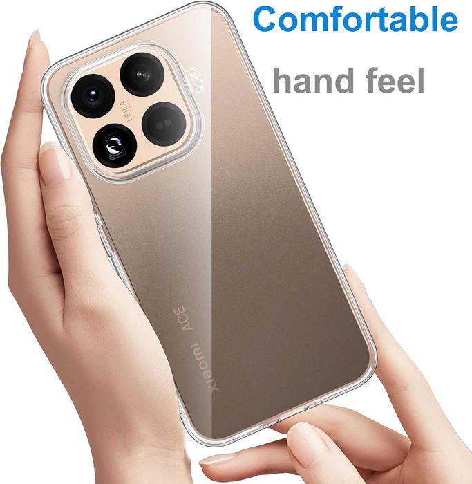 Прозрачен силиконов гръб Crystal за Xiaomi 15T PRO, 15T, 14T Pro, 14T