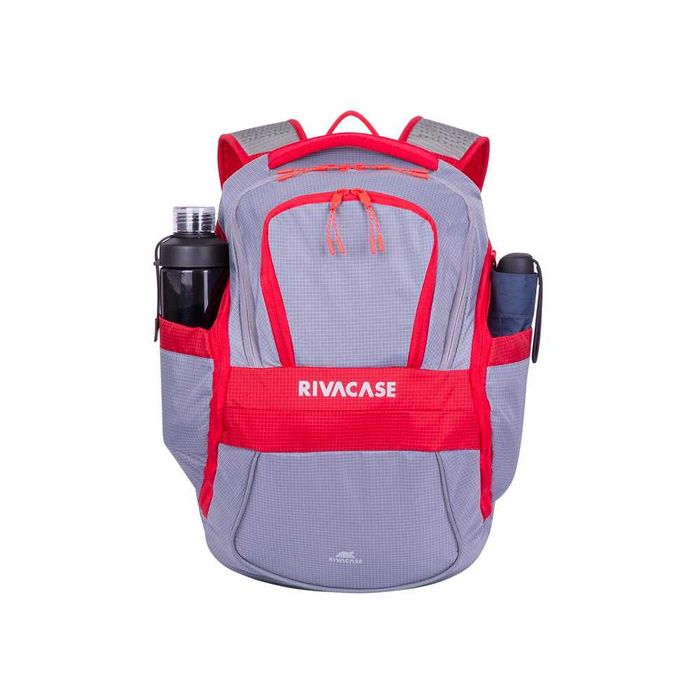 ^Рюкзак RIVACASE 5225 grey/red 15.6'' 20L Laptop backpack / 6