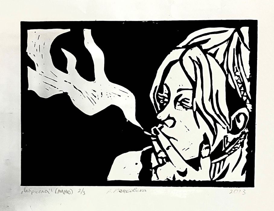 "Габриела" - линогравюра