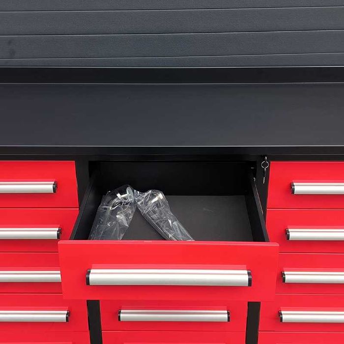 Dulap pentru scule – 20 sertare, robust și spațios! Vopsit în roșu