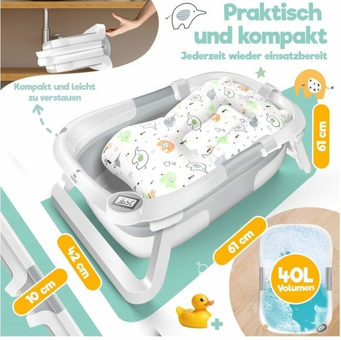 Cadita baie copii pliabila