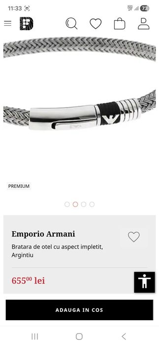 Bratara Emporio Armani