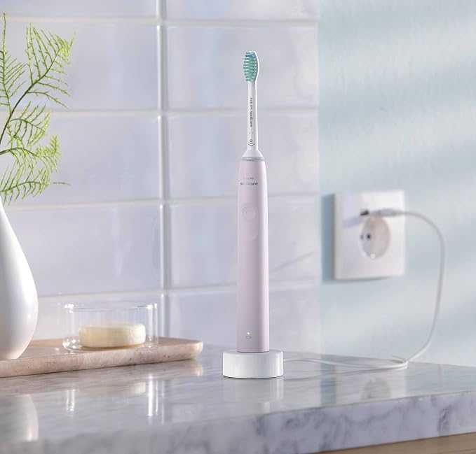 Електрическа четка за зъби Philips Sonicare Series 3100 HX3671/11 , Сензор за натиск, Розова