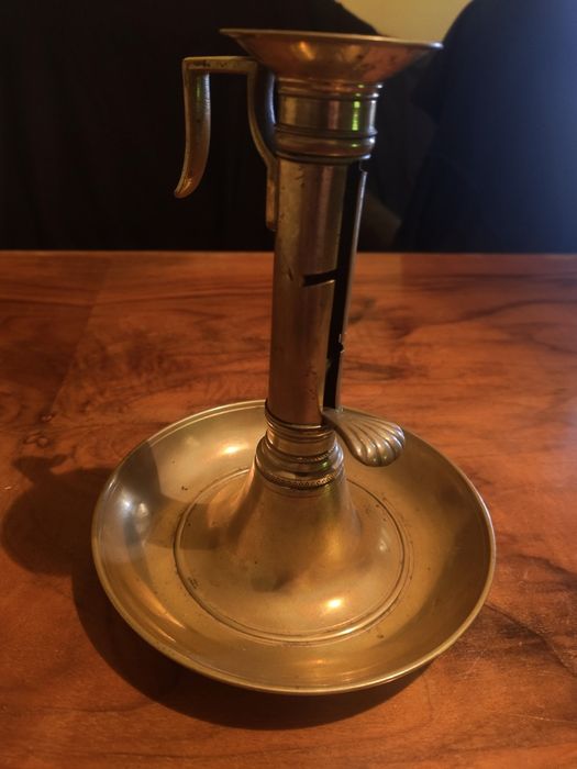 Стар немски бронзово меден свещник...