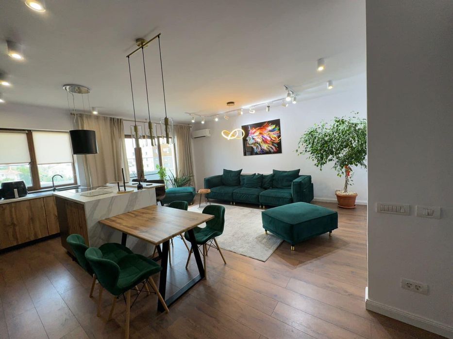 Apartament 3 camere premium | 82 mp + balcon 10 mp | 2 parcări Klauss | mobilat