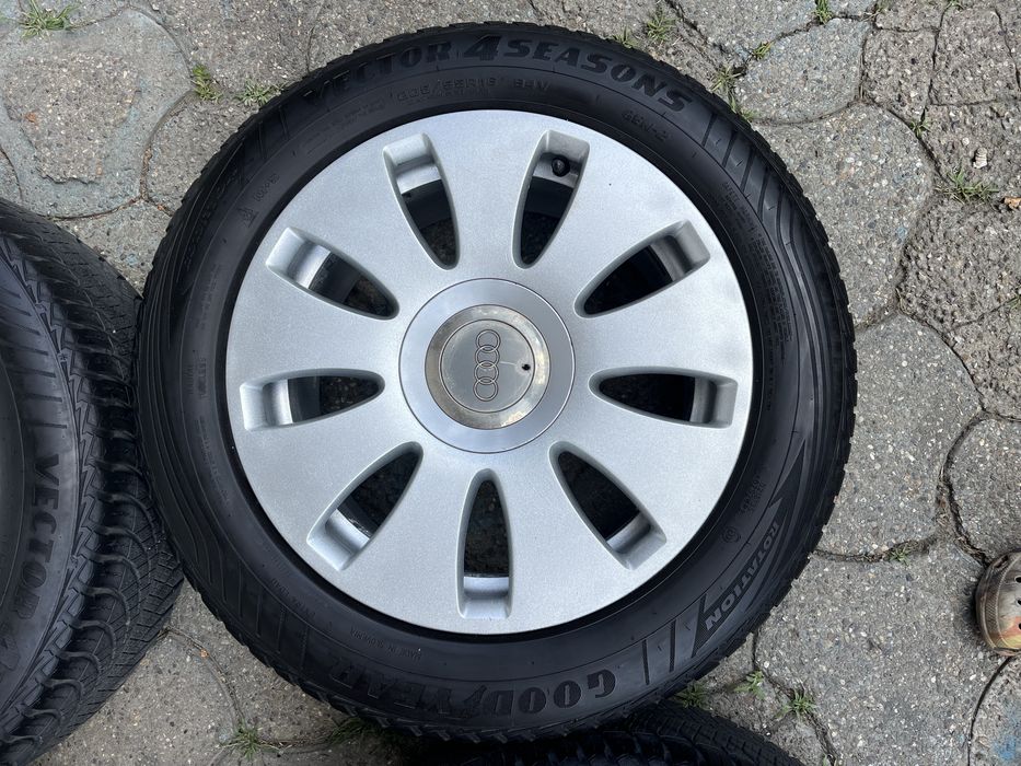 Jante aliaj 5x112mm, anvelope 205/55 R16, Audi A3, A4 B5 B6 B7, VW Seat Skoda