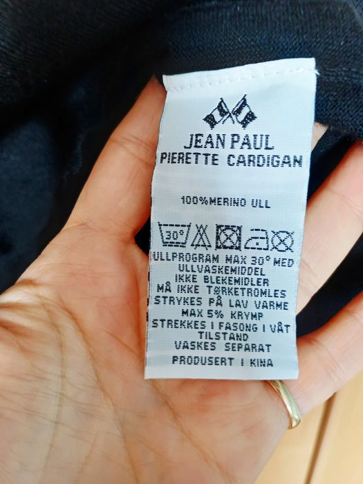 Черна Жилетка от мерино вълна Jean Paul Л