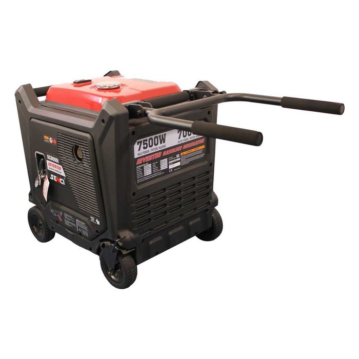 Generator de curent digital de tip inverter SENCI SC8000iE putere maxima 7.5 kW 230V pornire electrica insonorizat, benzina, cu ATS
