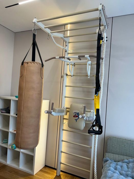 Шведские стенки, турники, брусья