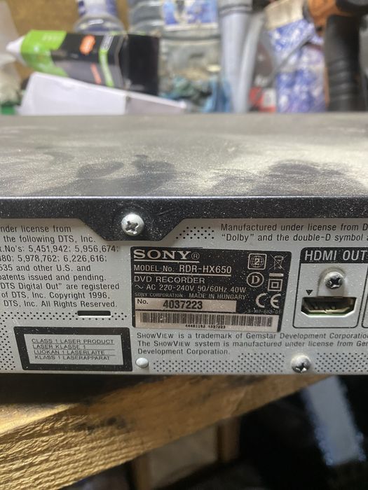 Sony RDR-HX650 | DVD / hard disk recorder (160 GB)