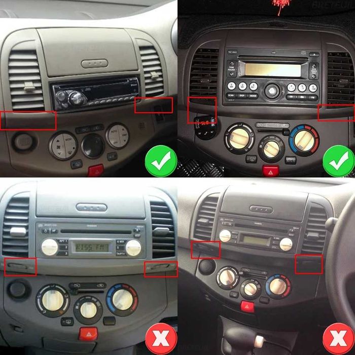 Мултимедия Двоен дин Nissan Micra K12 Навигация плеър Android 2DIN