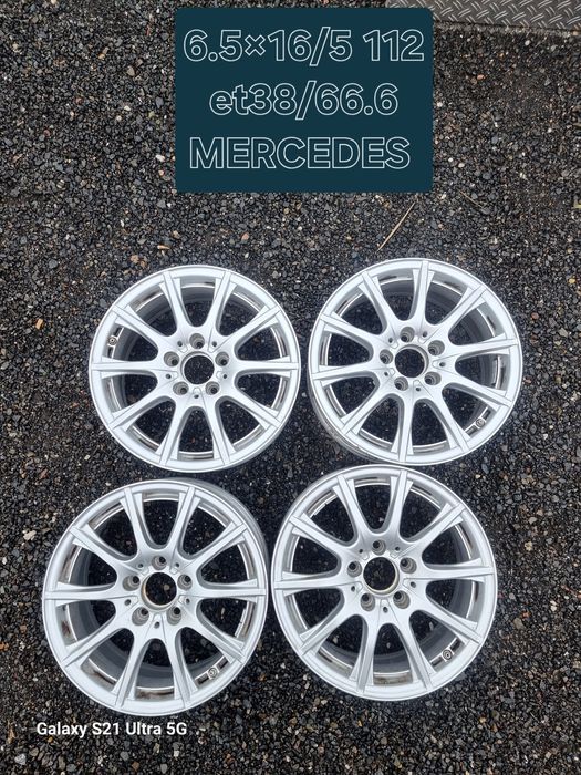 Оригинални джанти от мерцедес 16 5 112  ет38/66.6