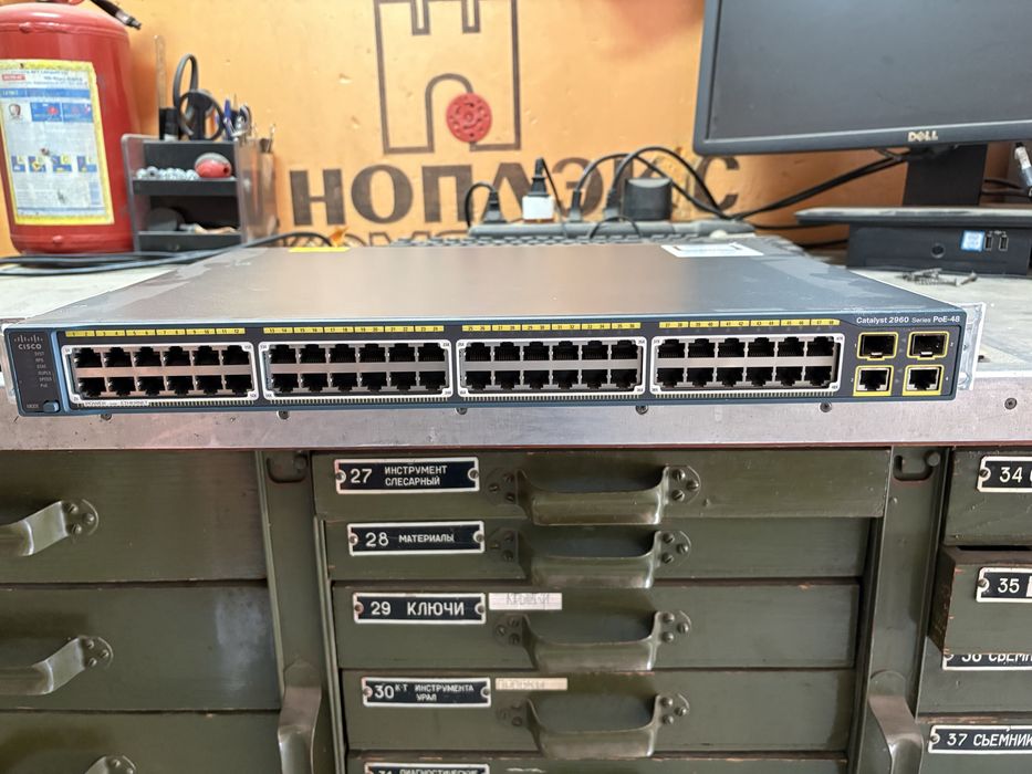 Комуттатор cisco 2960 POE 48 портов
