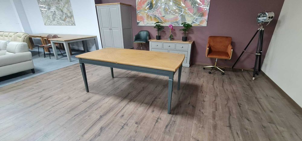 ПРОМОЦИЯ!!! Трапезна дървена маса със сиви крака