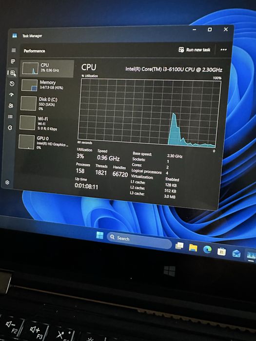 Lenovo Yoga 260,touchscreen360* ,Intel Core I3-6th.Gen,8Gb.