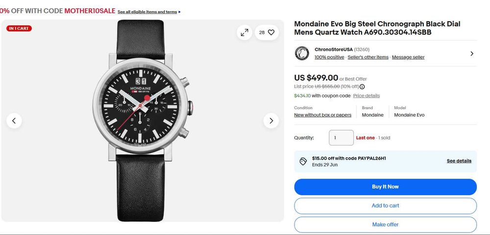 Ceas Mondaine Evo Big Date Chrono