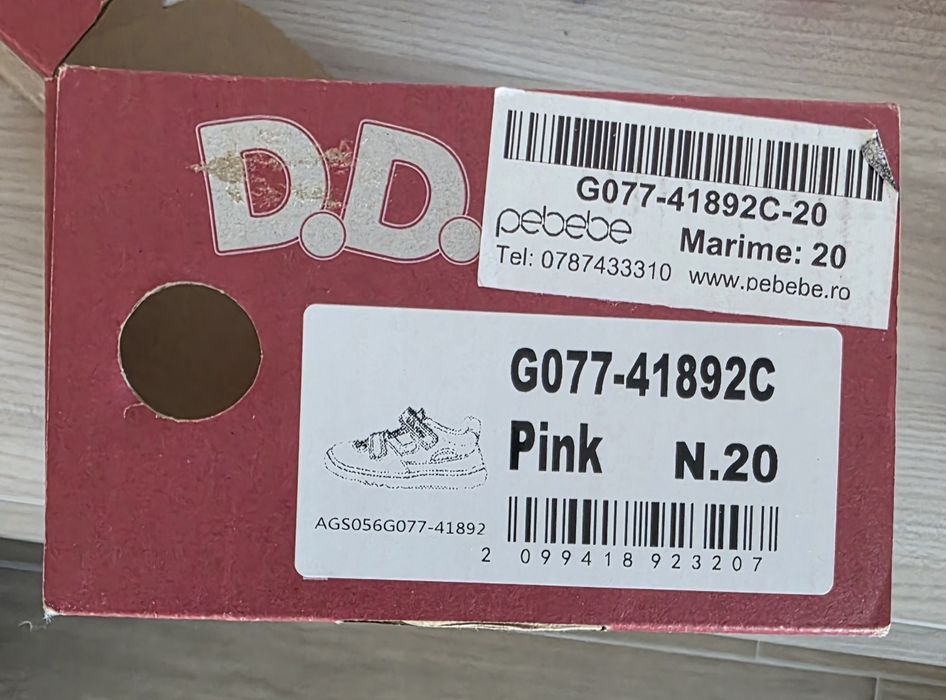 Sandale bebe din piele dd step mărimea 20