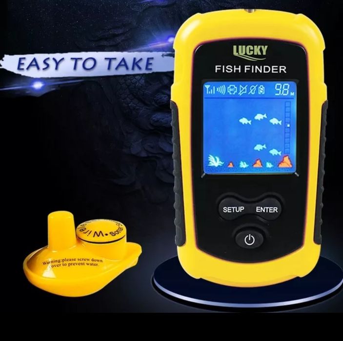 Професионален безжичен сонар за риболов подходящ за лодка за захранка