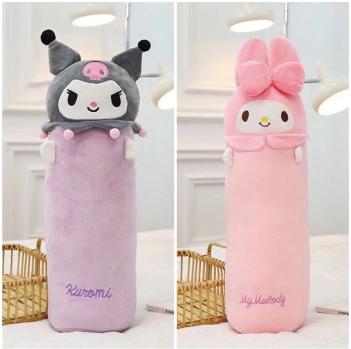 Плюшена играчка възглавница Hello Kitty Kuromi, 60см Кити Куроми