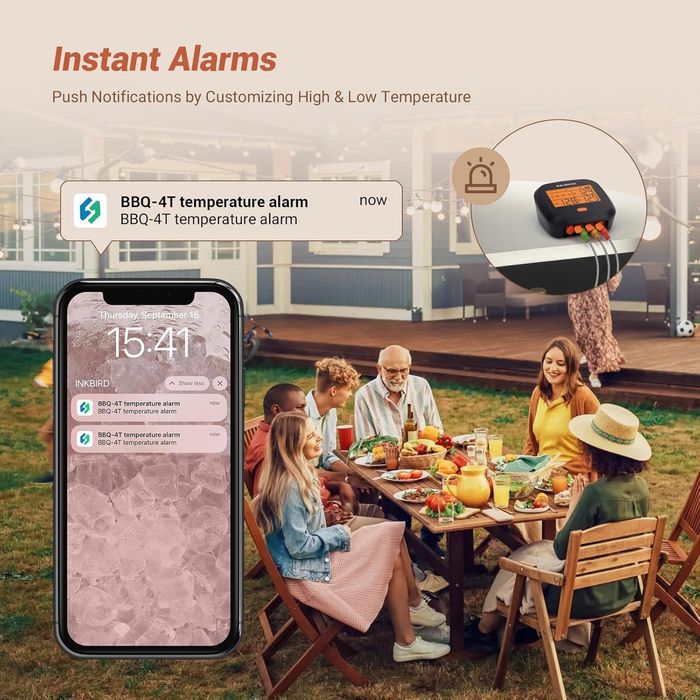 Termometru smart wifi pt carne Inkbird IBBQ-4T,sigilat