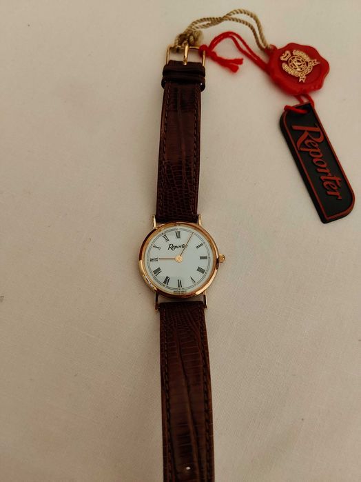 Ceas Reporter aur 18k