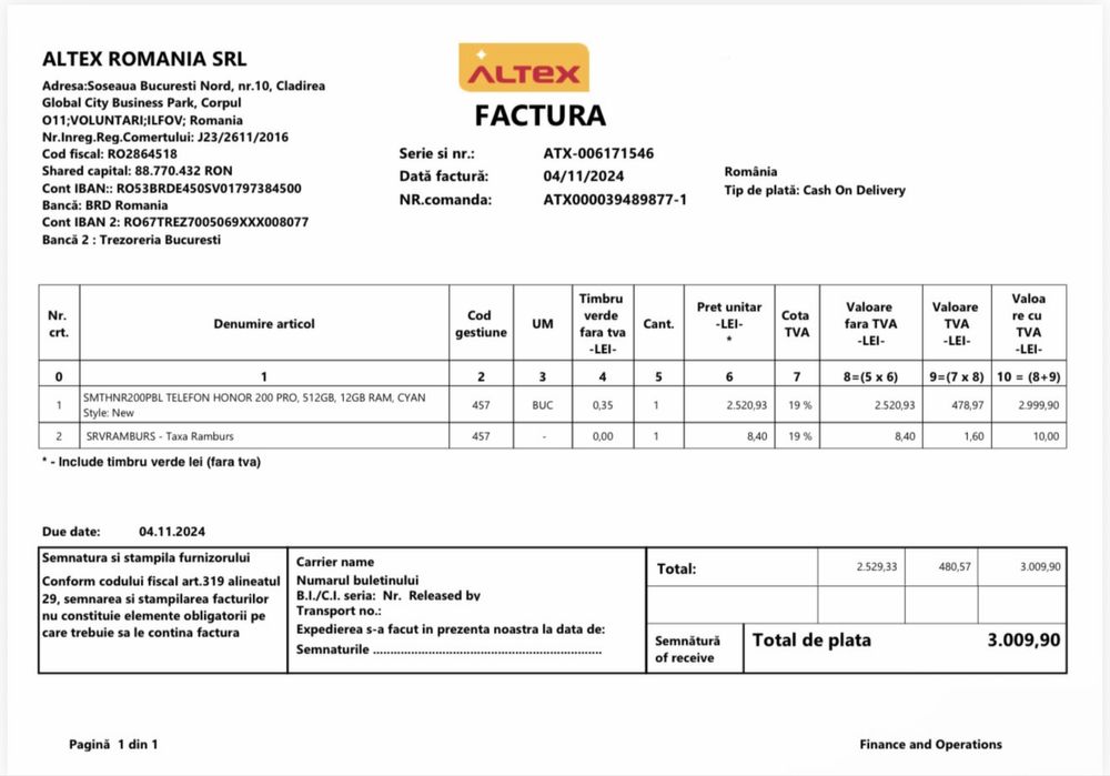 Honor 200 pro 5G, 512 GB