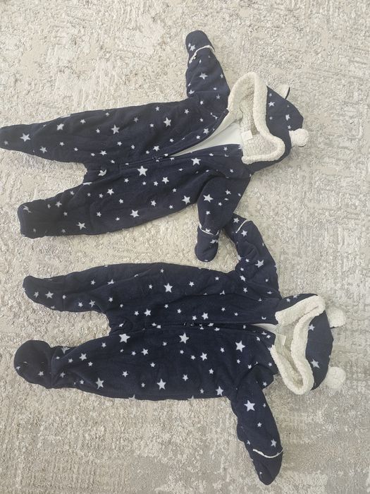 Детские флисовые комбинезоны