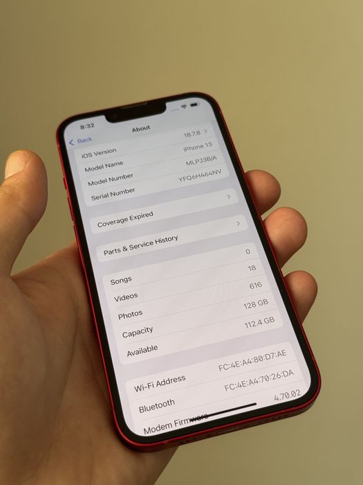 Apple iPhone 13 – Red, 128GB