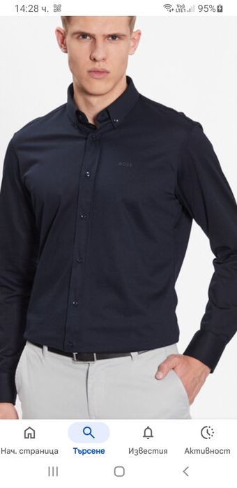 Hugo Boss Regular Fit Mens Size - 43 /17/ XL НОВО ОРИГИНАЛ! Мъжка Риза