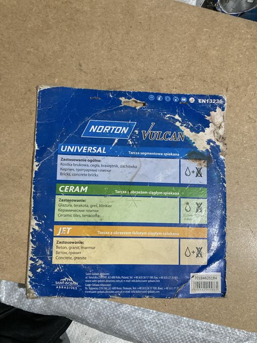 Disc Diamantat Norton Vulcan Ceramica 230mm