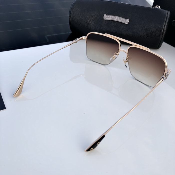 Ochelari Chrome Hearts maro