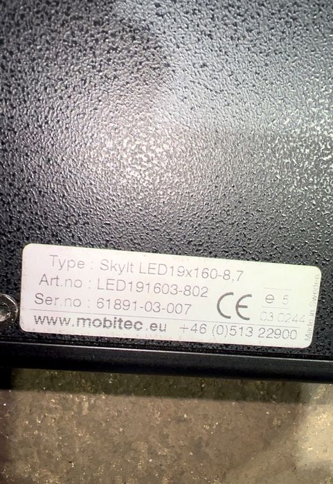 LED191603802 Semnul destinației autobuzului, dreapta MOBITEC B6, B7, B9, B10, B12 bus (1978-2011) VOLVO