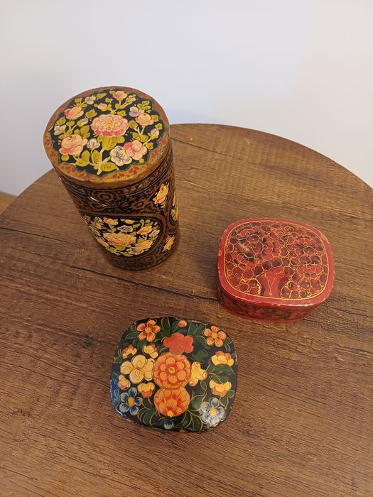 Lot accesorii decorațiuni vintage colectie hand made India 1970