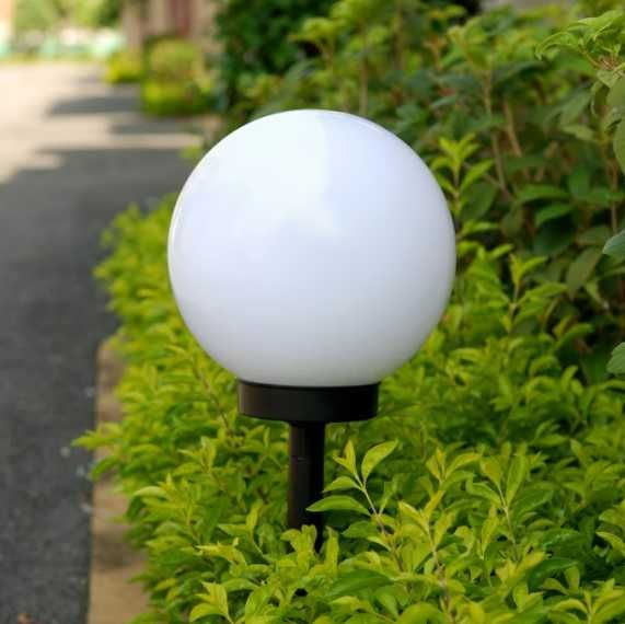 Lampi solare de gradina 30 x 63 cm, alb - NOI