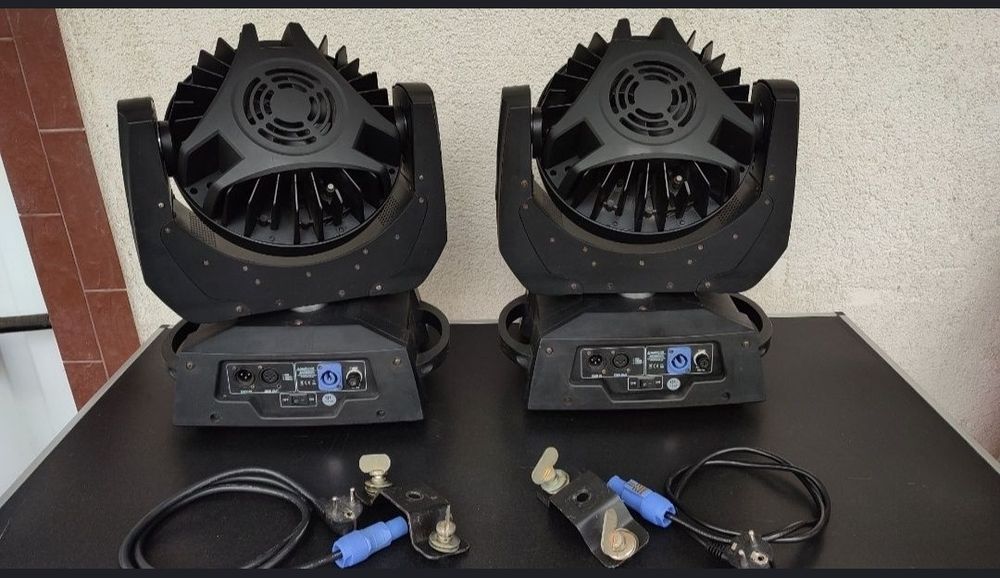 2 bucati led wash zoom moving head light rgbw