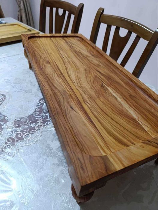 Посуда для подачи мясного ассорти и других блюд из дерево