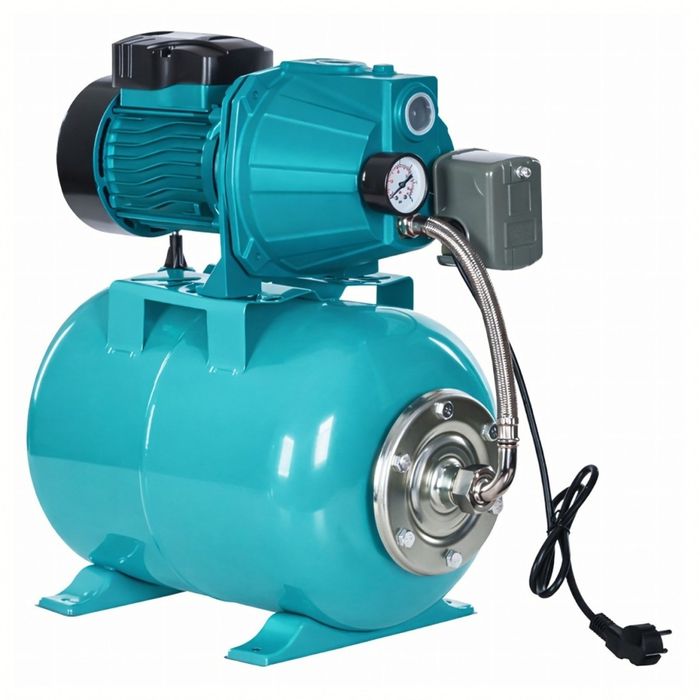 Хидрофорна система с помпа 750W и разширителен съд 50L – Пълен комплект за водоснабдяване и напояване