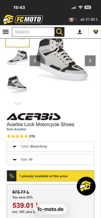 Ghete moto Acerbis noi !!