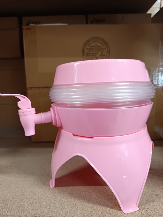 Преносим сгъваем диспенсър за вода сгъваема туба с кранче