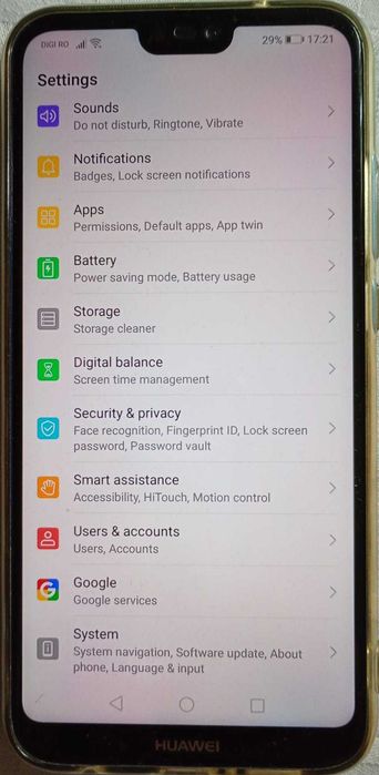 Telefon Huawei P20 Lite 64/4 GB stare excelenta