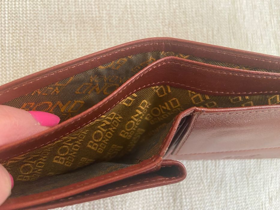 НОВ мъжки портфейл BOND естествена кожа
