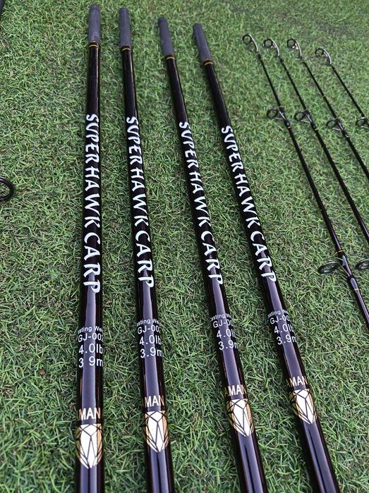 SET 4 Lansete Crap Diamant Alb 4.0Lbs din 3 Tronsoane NEW 2026