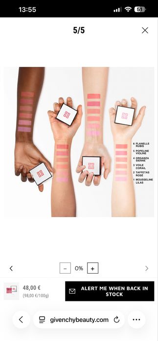 Givenchy Prisme Libre Blush 5 Popeline Violine