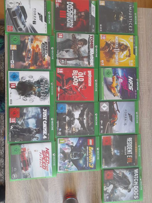 Jocuri xbox one  2 jocuri la alegere 100 de lei