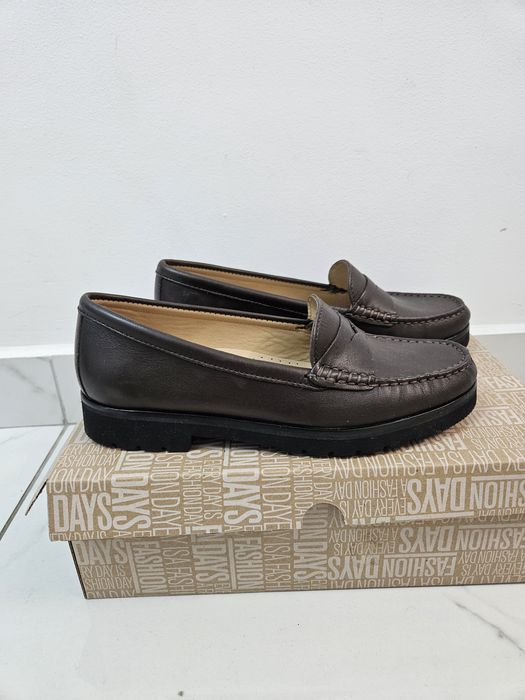 Pantofi Mocasini damă piele naturală NOI 80% REDUCERE 37