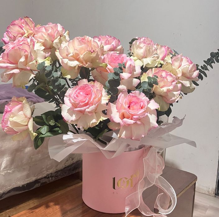 Цветы в каропке новый